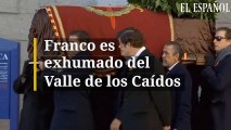 Franco es exhumado del Valle de los Caídos