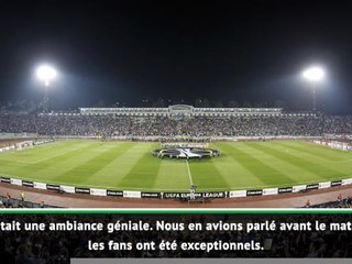 Groupe L - Solskjaer et l'entraîneur du Partizan saluent l'ambiance de Belgrade