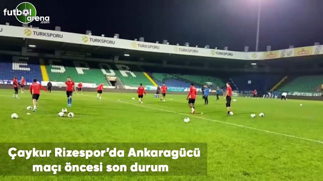 Çaykur Rizespor'da Ankaragücü maçı öncesi son durum