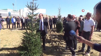 Üniversite kampüsüne 480 ağaç dikildi