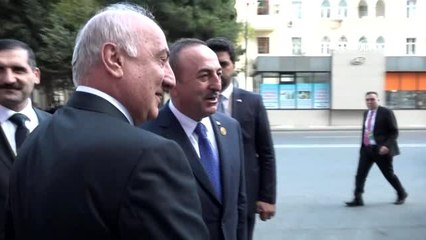 Dışişleri Bakanı Çavuşoğlu, Azerbaycan'da Ziraat Bankası şubesi açılışına katıldı