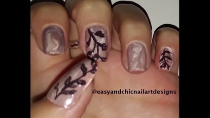Easy Nail Art Design for Fall 2019-Nail Art Design 'Leaves'-Nail Art Design Tutorial