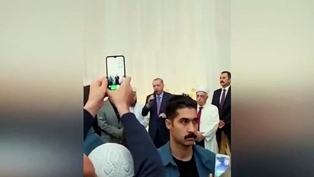 Erdoğan Çamlıca Camii'nde konuştu