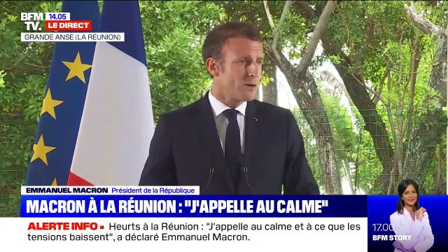 Heurts à la Réunion: il y a ces violences, mais il y a aussi un autre visage des quartiers (Emmanuel Macron)