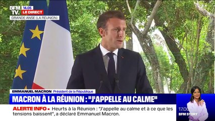 Heurts à la Réunion: "il y a ces violences, mais il y a aussi un autre visage des quartiers" (Emmanuel Macron)
