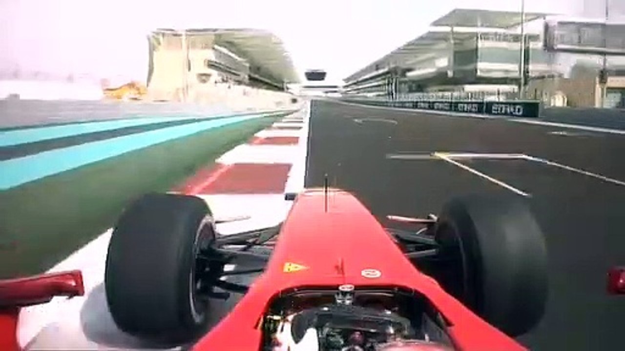 F1, Abu Dhabi 2009 (FP1) Giancarlo Fisichella OnBoard, image size:1280x720