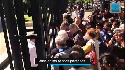 Video herunterladen: Colas en los bancos platenses: expectativa e incertidumbre por cómo se comportará hoy el dólar