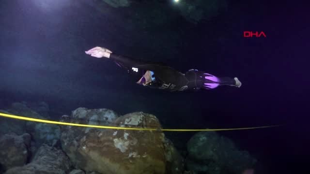 Mersin milli sporcu şahika ercümen'in rekor denemesi öncesi antraman yaptı -1