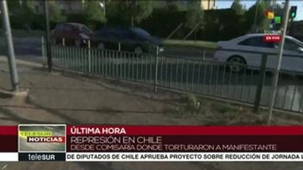 Carabineros reprimen a manifestantes en Comisaría de Peñalolén