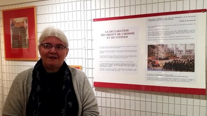 Virginie Musial, directrice de la bibliothèque de Sarrebourg, présente une nouvelle exposition