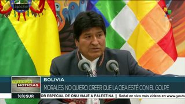 Bolivia: mov. sociales advierten que defenderán triunfo de Evo Morales
