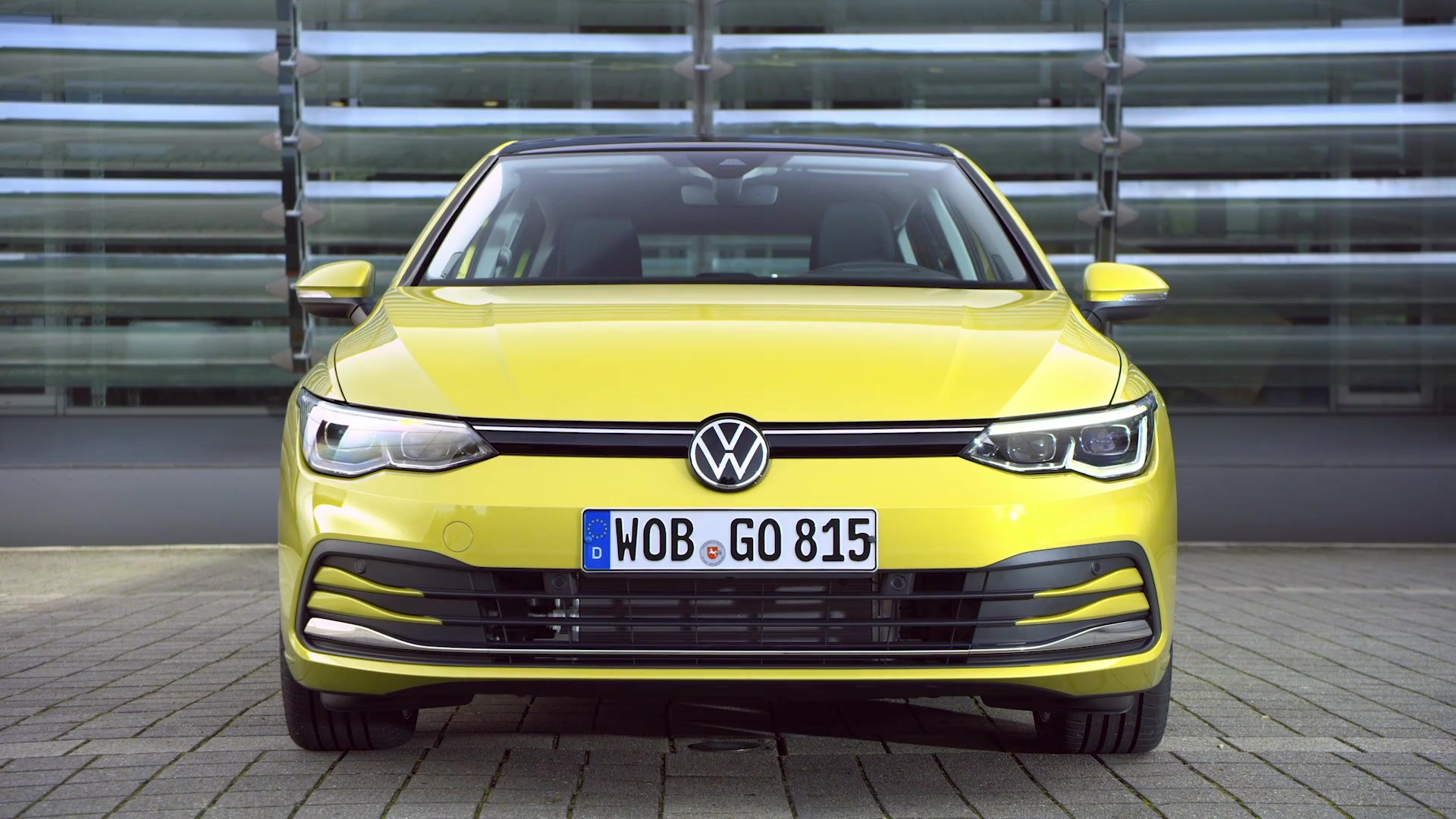 The New Volkswagen Golf 8 Exterior Design In Lime Yellow Video Dailymotion