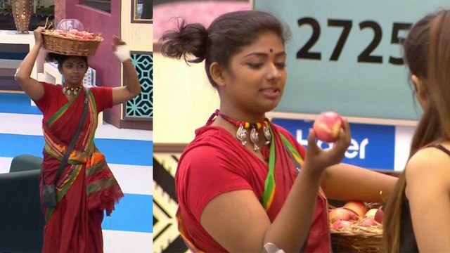 Bigg Boss Kannada 7 : Bhoomi Shetty sells apple in a humorous way