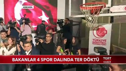 Bakanlar 4 Spor Dalında Ter Döktü