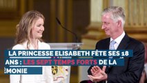 Les 18 ans de la princesse Elisabeth: les sept temps forts de la cérémonie