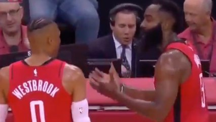 Download Video: James Harden & Russell Westbrook FIGHT On The Sidelines Signaling Potential DISASTER For Rockets!