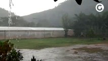 Chuva de granizo em Domingos Martins