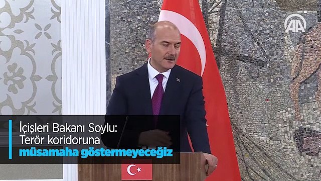 İçişleri Bakanı Soylu: Terör koridoruna müsamaha göstermeyeceğiz