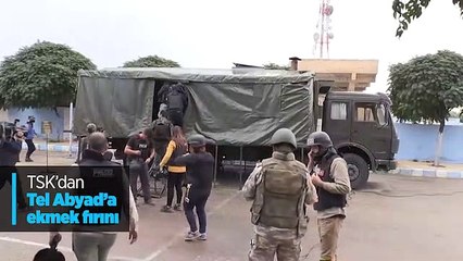 TSK'dan Tel Abyad'a ekmek fırını