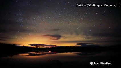 The aurora borealis can make a regular night shine