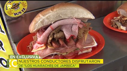Nuestros conductores disfrutaron de Los Huaraches de Jamaica. | Ventaneando