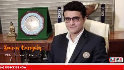 Sourav Ganguly - BCCI President