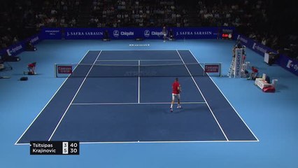 Tsitsipas bt Krajinovic (3-6 6-4 6-4)
