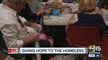 Handmade sleeping mats, care bags help Valley homeless population