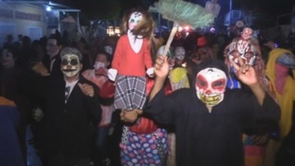 Carnaval de disfraces de terror se toma la ciudad de Masaya, en Nicaragua