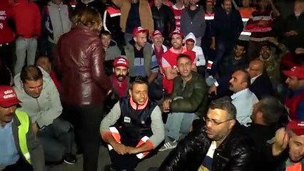 Maltepe’de temizlik işçileri eylemde