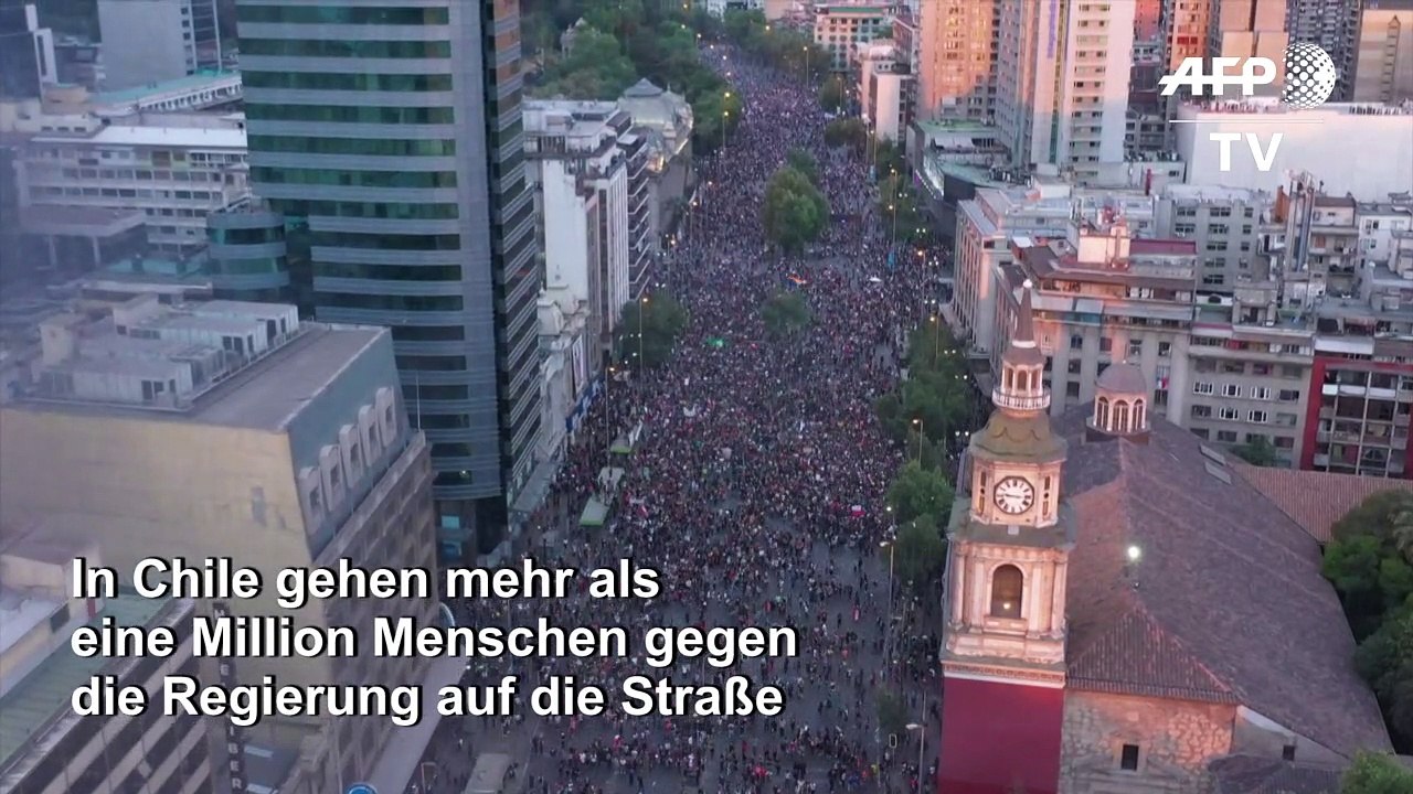 Chile: Mehr als eine Million Menschen protestieren gegen Regierung