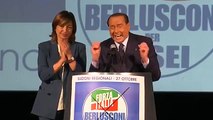 Umbria, Berlusconi a Terni- appello al voto per Tesei (25.10.19)