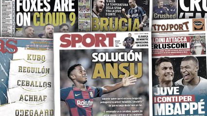 Le cas Ansu Fati fait parler au Barça, l’Angleterre dans tous ses états après le 9-0 entre Leicester et Southampton
