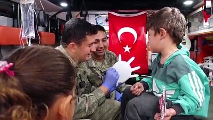 TSK, Tel Abyad halkının yaralarını sarıyor