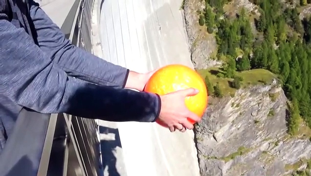Drop a Bowling Ball From Height, See the results!