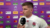 Owen Farrell interviewed after his England team defeated New Zealand