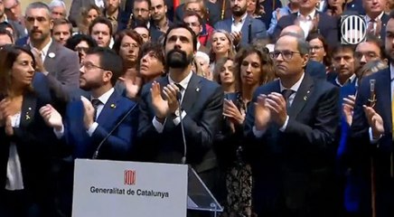 Torra recibe a alcaldes que han aprobado mociones en contra de la sentencia