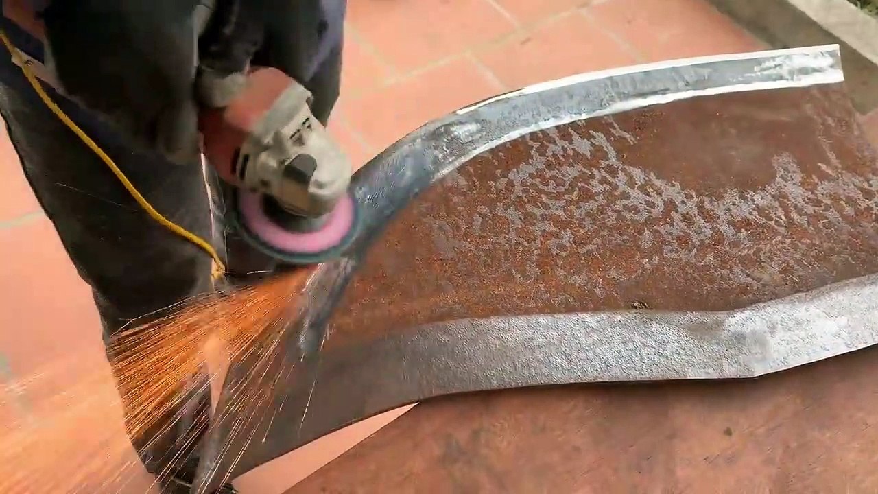 Restoration rusty handmade giant knife - Restore big knife old rusty