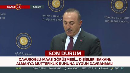 #CANLI Dışişleri Bakanı Çavuşoğlu konuşuyor