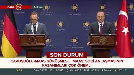 #CANLI Çavuşoğlu-Maas ortak basın açıklaması