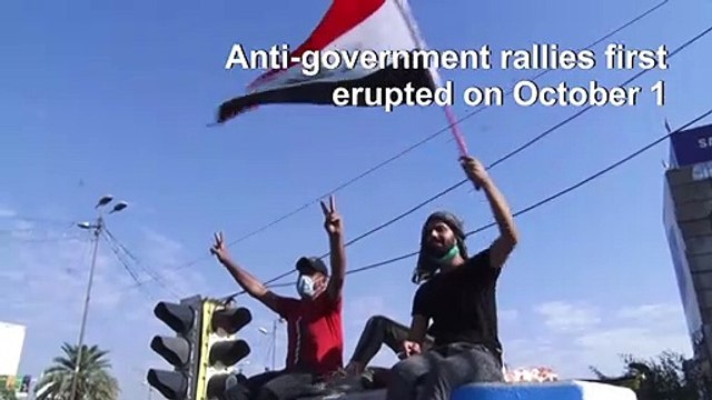 Iraqi security forces fire tear gas at protesters in Baghdad