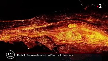 La Réunion : les images impressionnantes du Piton de la Fournaise en éruption
