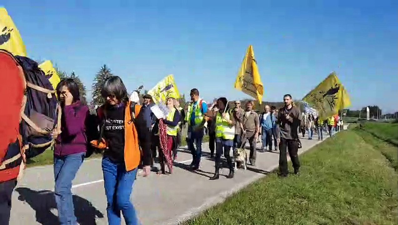 Saint-Julien-en-Genevois : des manifestants s'opposent au projet d'éco parc