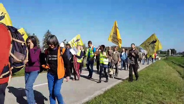 Saint-Julien-en-Genevois : des manifestants s'opposent au projet d'éco parc