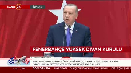 #CANLI Erdoğan Fenerbahçe Divan Kurulu Toplantısında