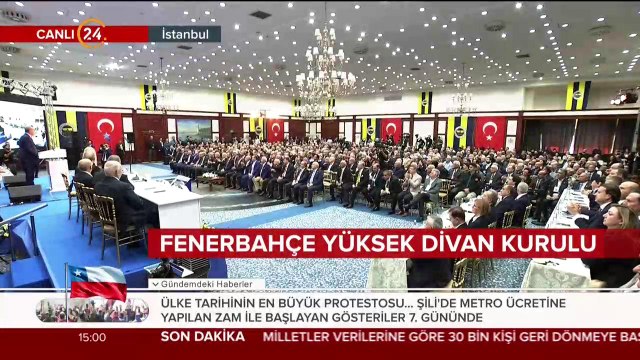 #CANLI Erdoğan Fenerbahçe Yüksek Divan Kurulu Toplantısında