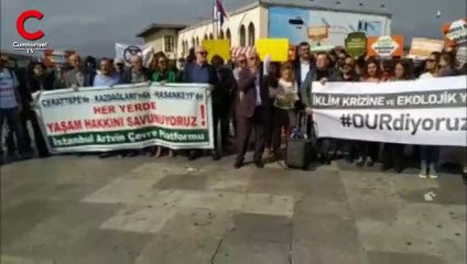 Ekoloji Birliği, iklim krizi mitinginin yasaklanmasını protesto etti
