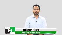Tushar Garg, AIR-10 (CE) ESE-2019, IES Master Student