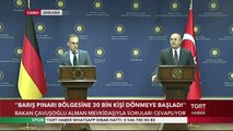 Bakan Çavuşoğlu Alman Mevkidaşı ile Açıklama