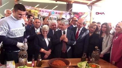 Hatay kktc başbakanı tatar, hatay'da zeytinyağı festivaline katıldı-ek